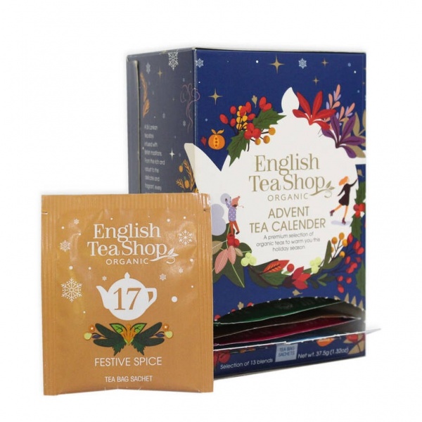 English Tea Shop Organic Advent Tea Calendar 25 Tea Sachets